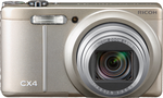 Ricoh CX 4 champagner-Zilver