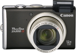 Canon Powershot SX200 IS Zwart
