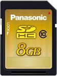 Panasonic SD-HC Class 10 Kaart 8GB
