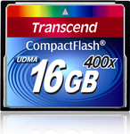 Transcend Compact Flash 16GB kaart MLC 400X