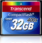 Transcend Compact Flash 32GB kaart MLC 400X