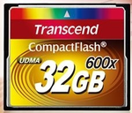 Transcend Compact Flash     32GB kaart MLC 600X