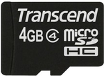 Transcend MicroSD kaart SDHC Class 4 4GB