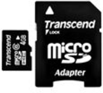 Transcend MicroSD kaart SDHC + Adapter / Class 2 4GB