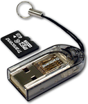Transcend MicroSD Kaart SDHC 4GB + Adapter