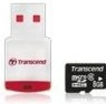 Transcend MicroSD Kaart SDHC 8GB + Adapter 