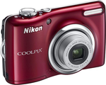Nikon CoolPix L 23 Rood incl. Tas + 2GB SD-kaart