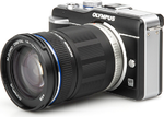 Olympus Pen E-PL 1 Kit + 14-150 mm champagner/Zwart