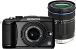 Olympus Pen E-PL 2 DZ-Kit Zw. + M14-42 Zw. + M40-150 Zw.
