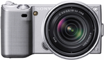Sony NEX 5 Zilver Kit + SEL 18-55 mm