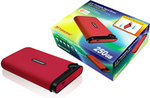 Transcend StoreJet 25 Mobile Silicone Behuizing 250GB Rood