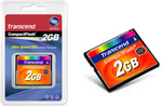 Transcend Compact Flash 2GB kaart MLC 133X