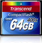Transcend Compact Flash 64GB kaart MLC 400X